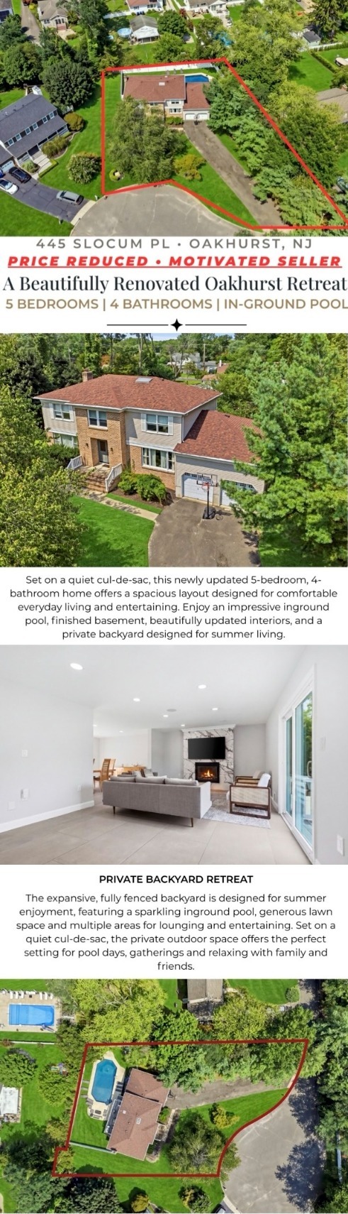 Supplied property photographs and details for 445 Slocum Pl · Price Reduced